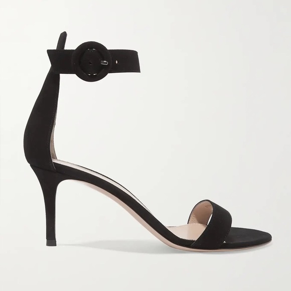 Gianvito Rossi Portofino 70 Suede Sandals - Picture 2 of 12